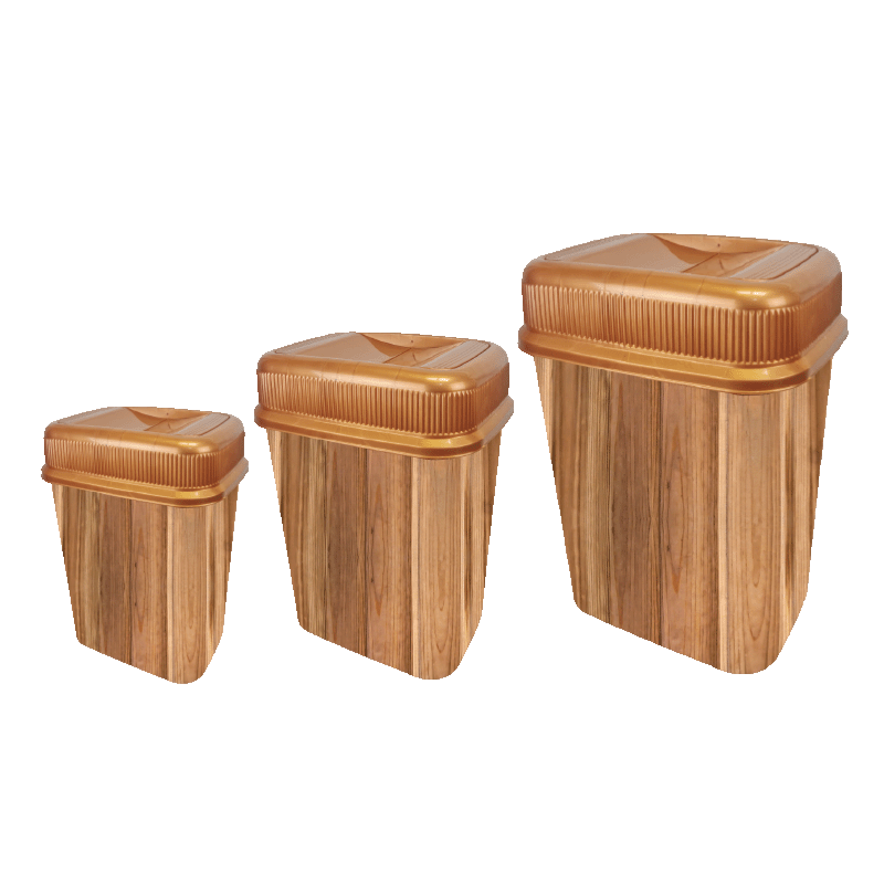 KB0050 Verde Serisi 3'lü Set Çöp Kovası