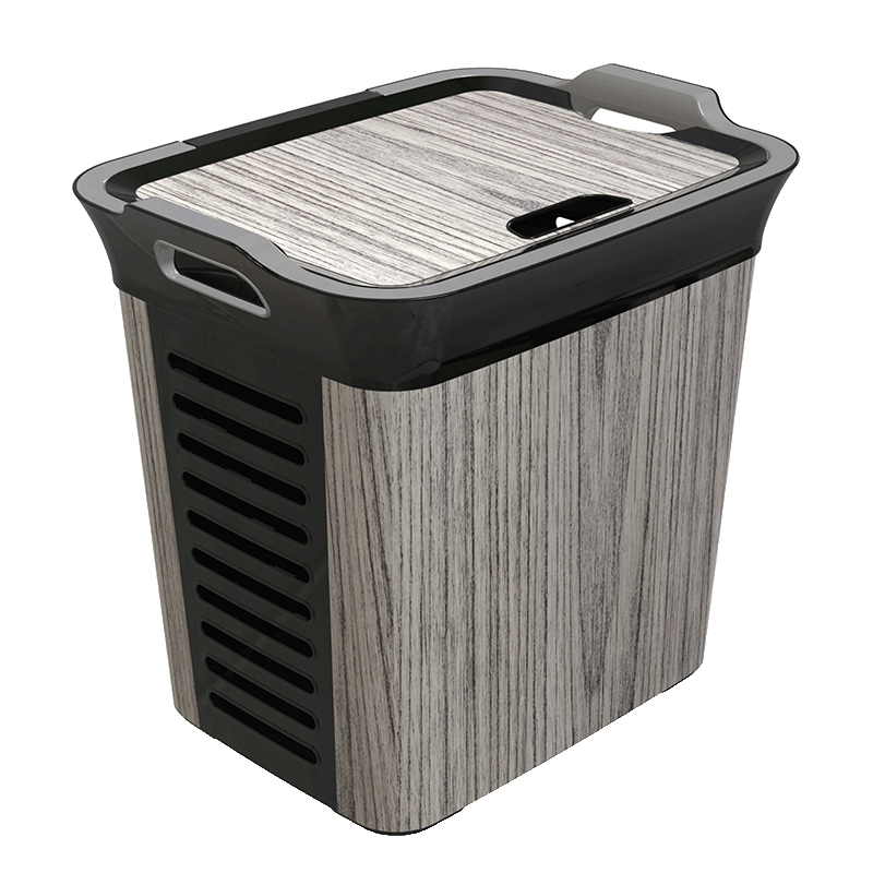 KB0062 40L Tamara Serisi Kapaklı Kirli Sepeti