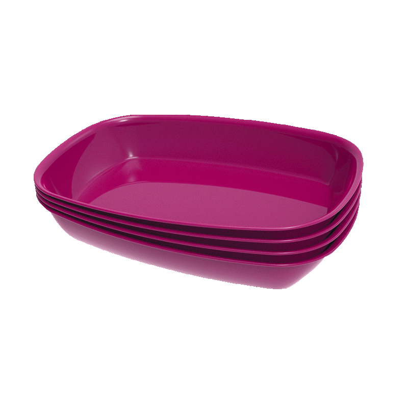 KM0160 Sardunya Serisi Kare Kaseler 4'Lü set