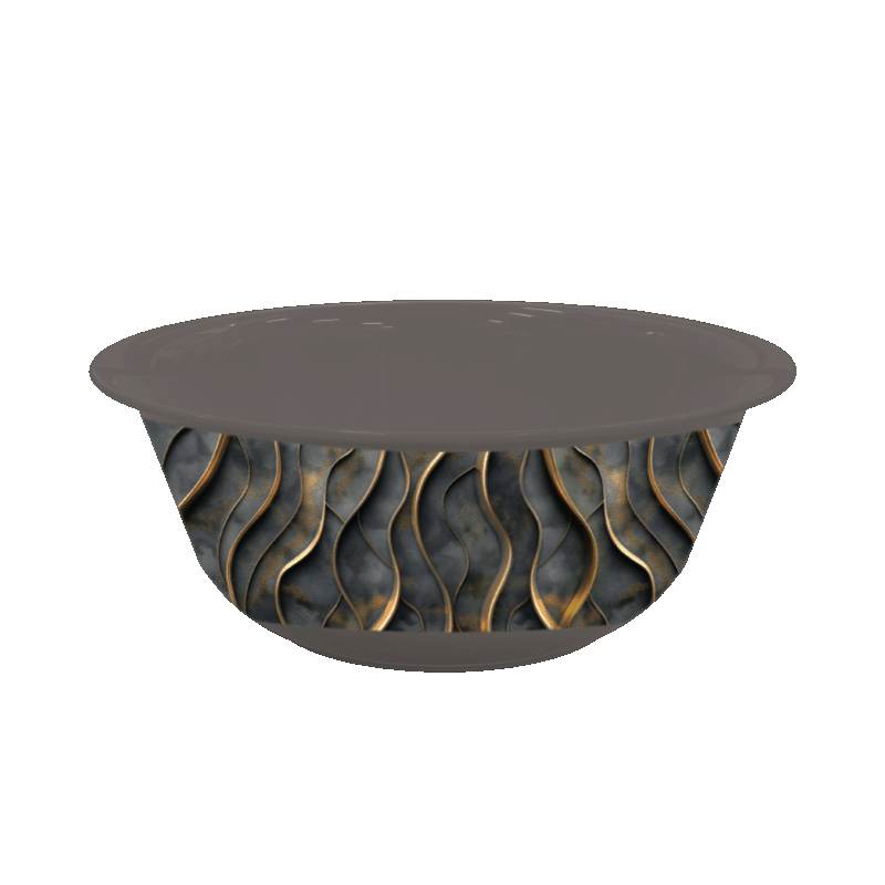 KM0173 Akasya Serisi Yuvarlak Kaseler 3'Lü Set