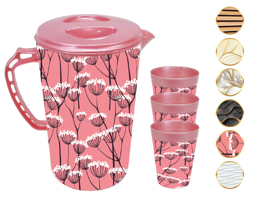 km0193-1 Zümrüt Sürahi 4 lü takım